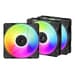 Arctic Cooling P12 PRO Reverse Ventoinha PWM PST A-RGB 120mm Preto Pack de 3