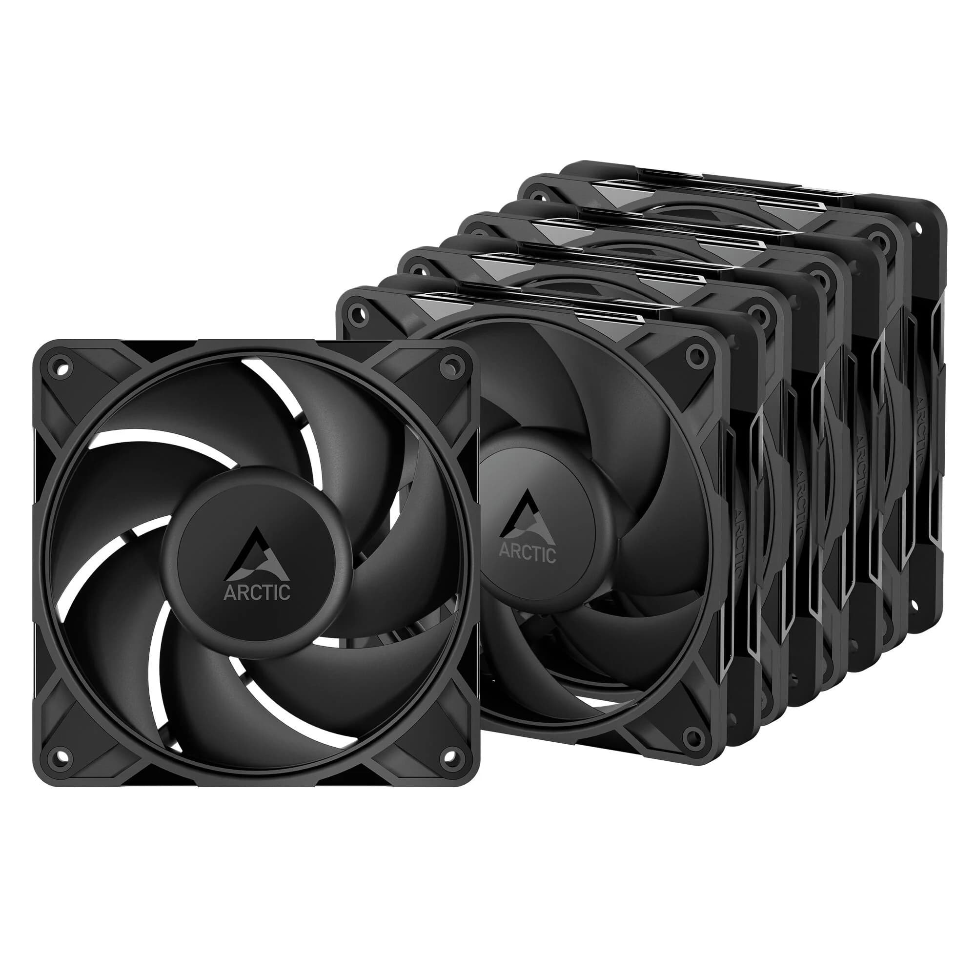 Arctic P12 PRO PWM PST Low Noise 120mm - Preto (Pack 5)