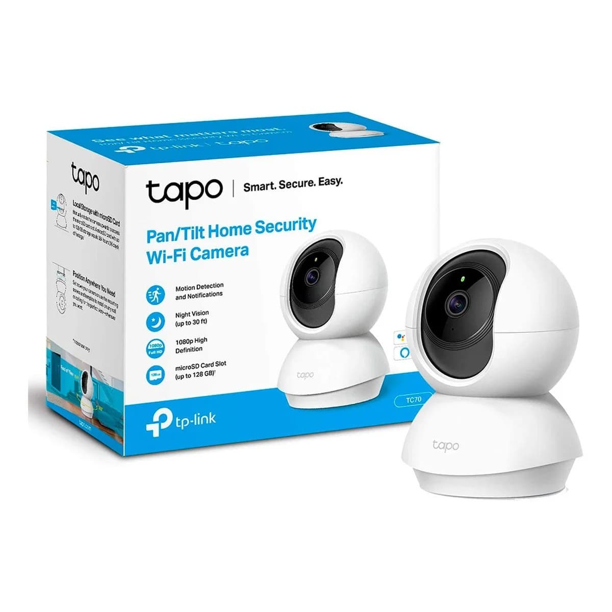 Câmara TP-Link Tapo TC70 Home Security Wi-Fi PAN/TILT
