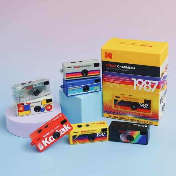 Kodak Charmera Mini Retro Digital Instantânea RK0601/RK0602 Porta-Chaves Aleatório