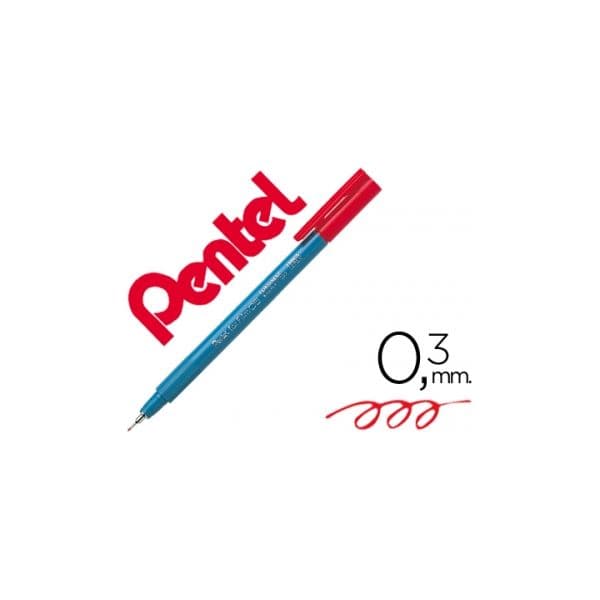 Pentel 12 un. Marcadores PM405 Vermelho - PM405-B