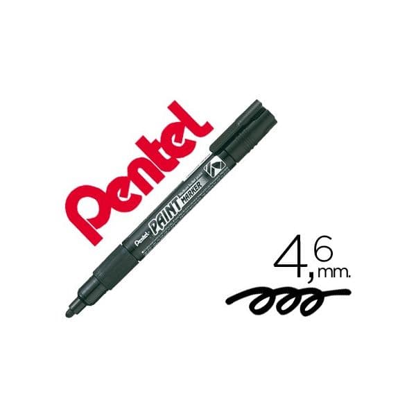 Pentel Marcador MMP20 Paint Vidro e Plástico Preto - 45201