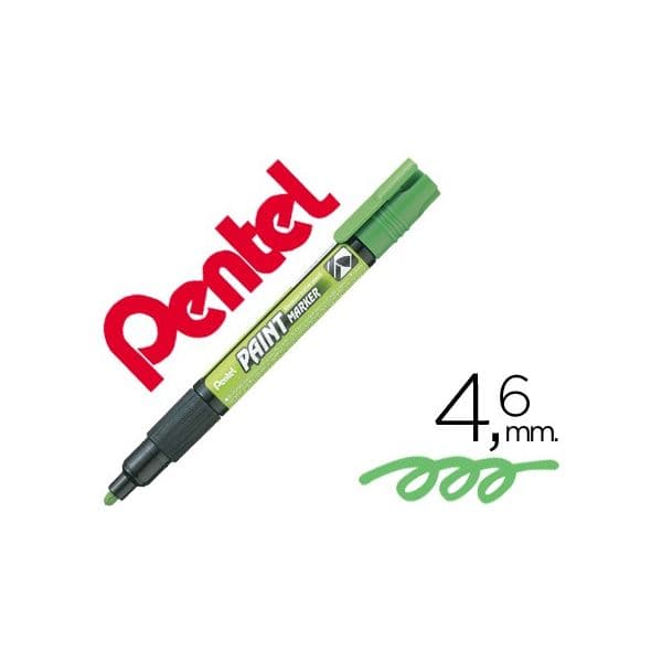 Pentel Marcador MMP20 Paint Vidro e Plástico Verde Lima 12 Unidades