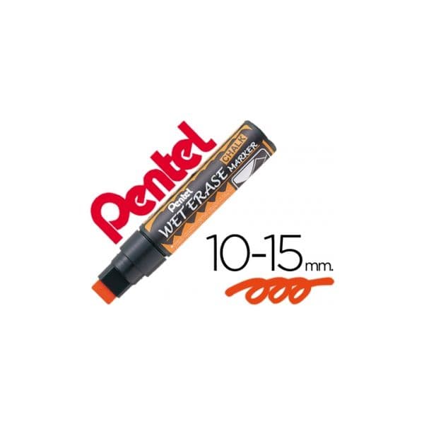 Pentel 12 un. Marcadores Wet Erase 56 Laranja - SMW56-F