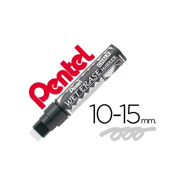 Pentel 12 un. Marcadores Wet Erase 56 Branco