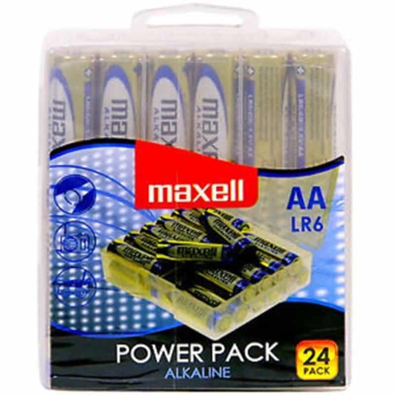Maxell Pilhas Alcalinas AA Pack 24