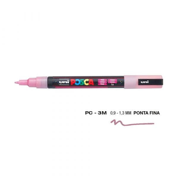 Uniball Posca Marcador PC-3ML 0,9mm Rosa Glitter (L7)