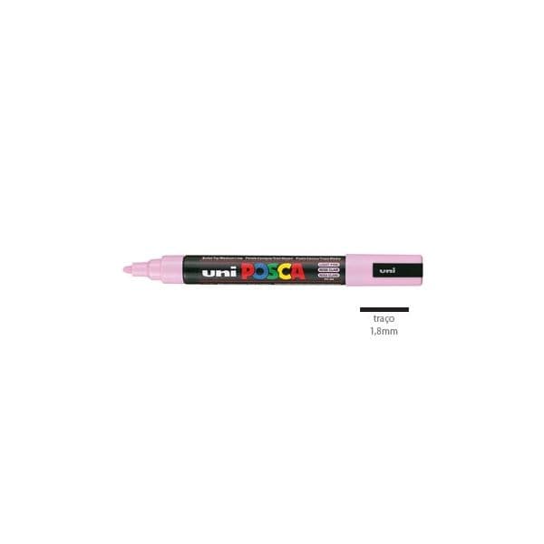 Uni Marcador Posca PC-5M 1.8mm Rosa Claro