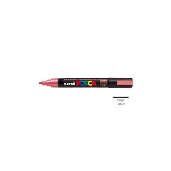 Uniball Marcador Posca PC-5M Vermelho Metálico 1 Un.