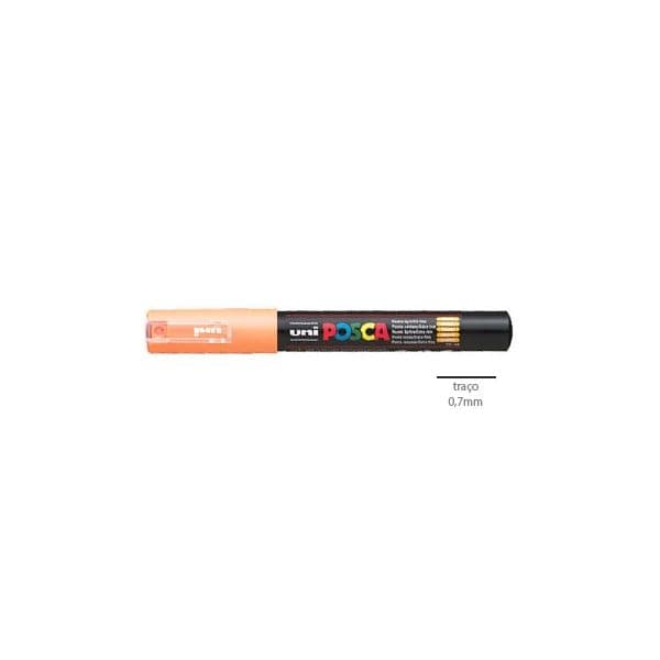 Uni Posca Marcador PC1M 0.7mm Laranja Claro - 1293161/UN