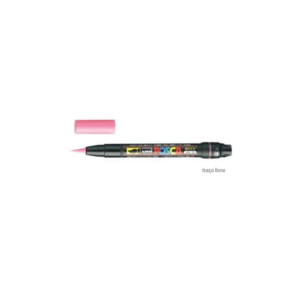 Uni Marcador Pincel Brush Posca PCF-350 Rosa