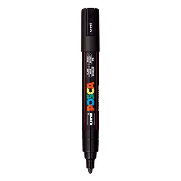 Uni Marcador Posca PC-5M Preto 1 Un.