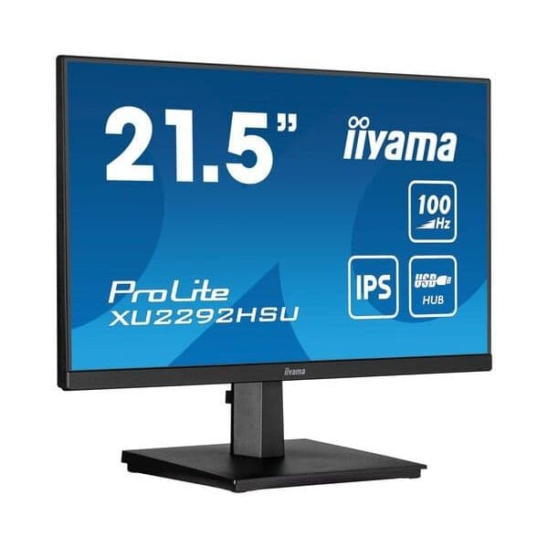Monitor iiyama 21.5" 1080p 100Hz IPS FreeSync com colunas USB VESA