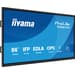 iiyama TE8615A-B1AG ecrã de sinalização Plasma interativo 2,17 m (85.6") Wi-Fi 550 cd/m² 4K Ultra HD Preto Ecrã táctil Processador built-in Android