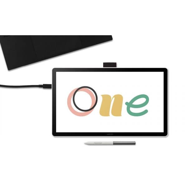 Wacom One 14 DTC141W0 Pen Display Full HD 14" IPS 4096 Níveis USB-C