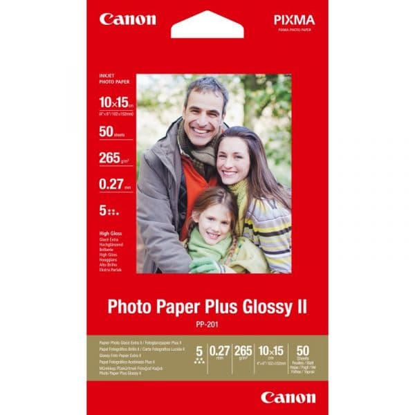 Canon Papel Foto Plus PP-201 4X6 (50 folhas)
