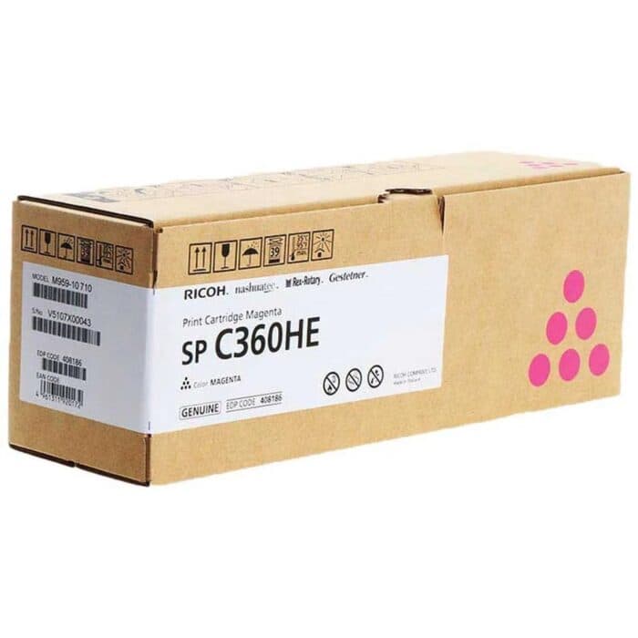 RICOH Toner SP C360HE Magenta 5.000 p. 4961311920172
