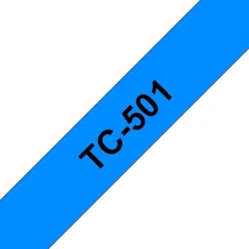Fita Laminada 12mmx7,7mts Azul/Preto