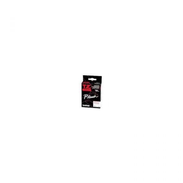 Fita para gravacao p-touch 18mm branco/vermelho (nao laminad (brotzn242)