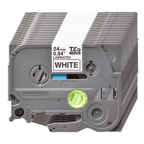 Brother Fita Laminada TZe251CIV 24mm Preto/Branco