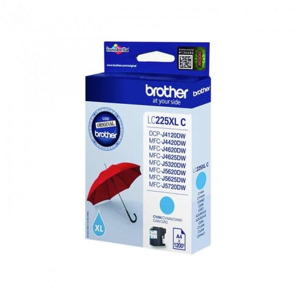 Tinteiro Brother LC225XLC Ciano