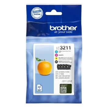Tinteiro Brother Pack de 4 - LC3211VAL
