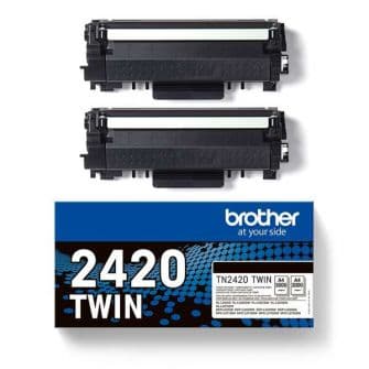 Brother Pack de 2 Toners Pretos de Alta Capacidade, Duração Estimada: 3.000 Páginas Cada Toner Segundo Iso/iec 19752