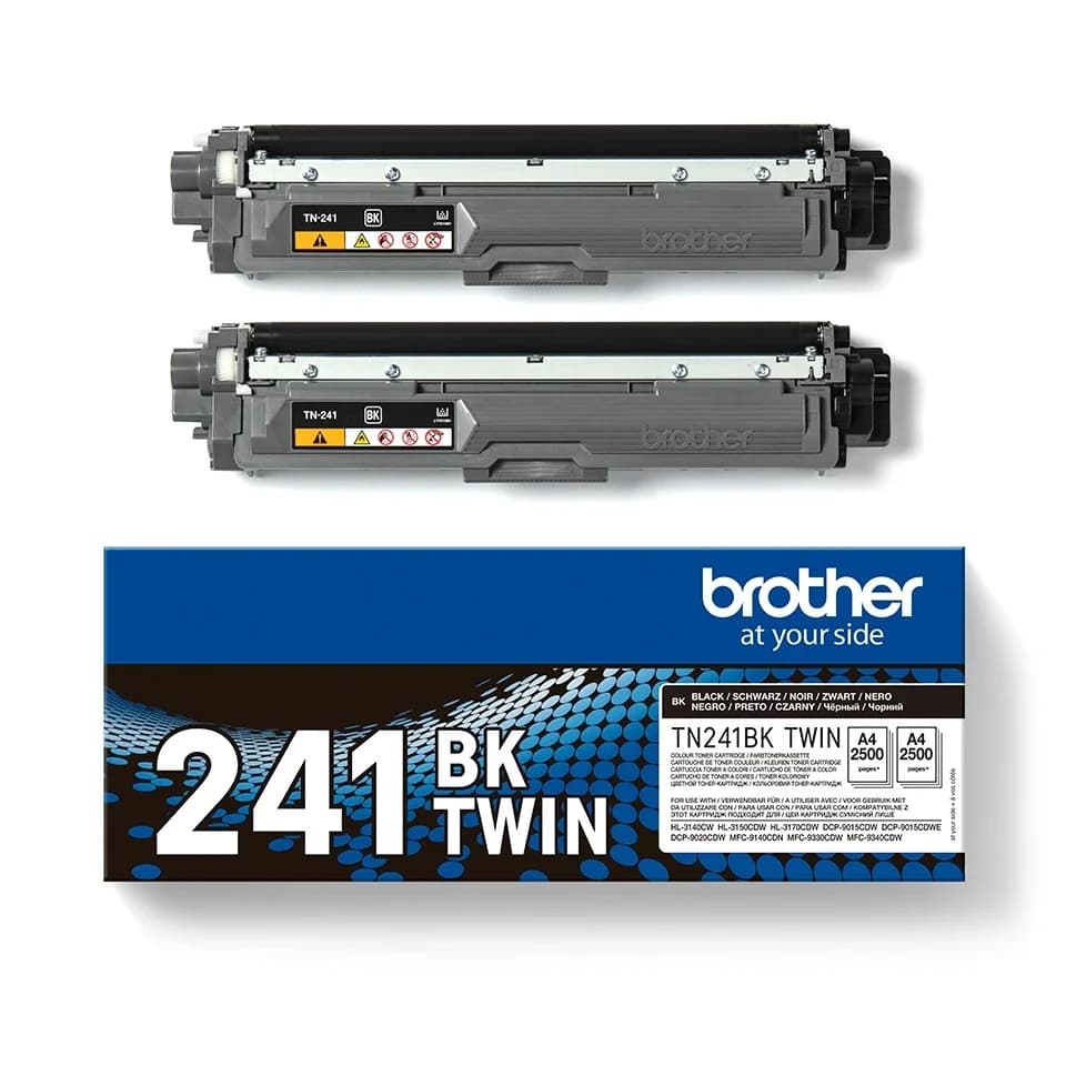 Brother TN241 Preto Pack de 2 Toner Original