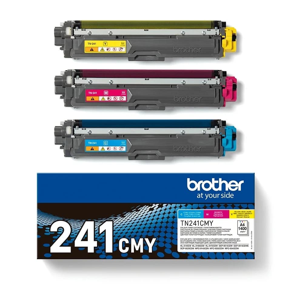 Brother 4 Toners Compativeis Tn-241 / Tn-245 Black + Cor