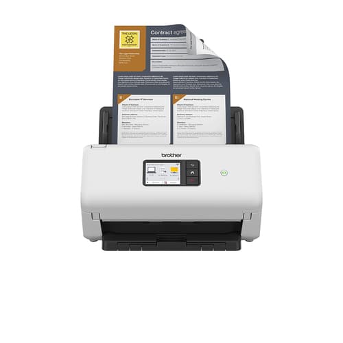 Brother ADS-4550W Scanner de Sobremesa WiFi Duplex ADF 60 folhas LCD 7,1 cm
