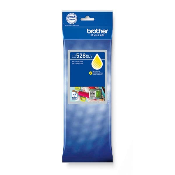 Tinteiro Brother Cartucho de Tinta LC528XLY Amarelo