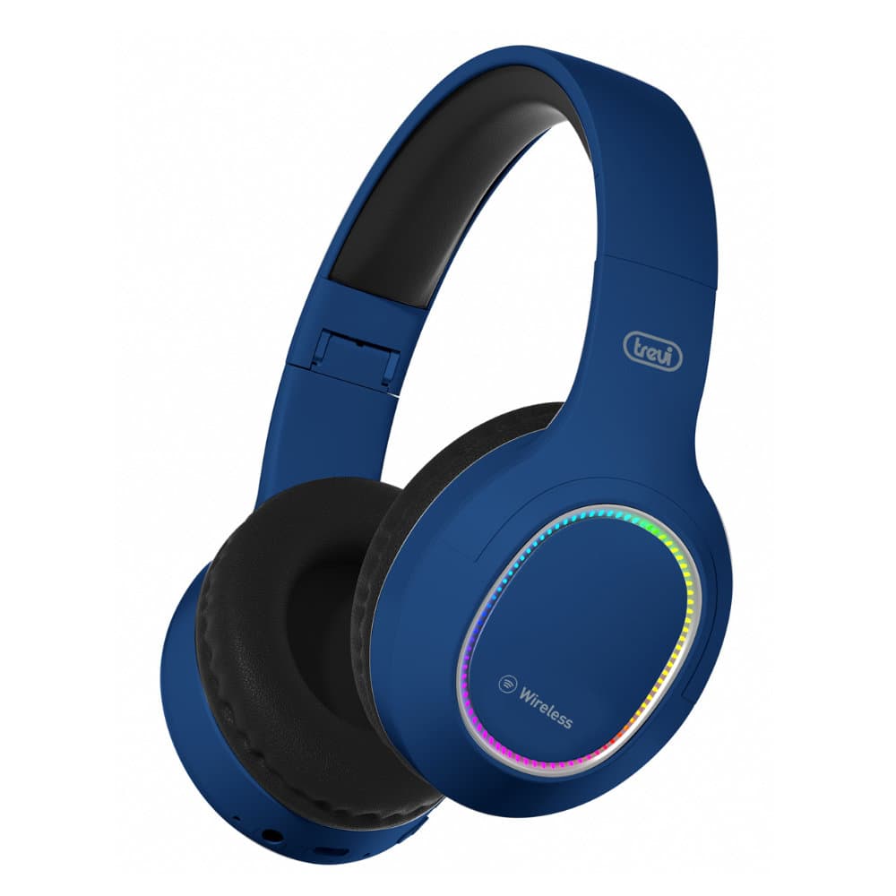 Auscultadores Bluetooth Wifi c/ LED Multicor – Azul -DJ12E60