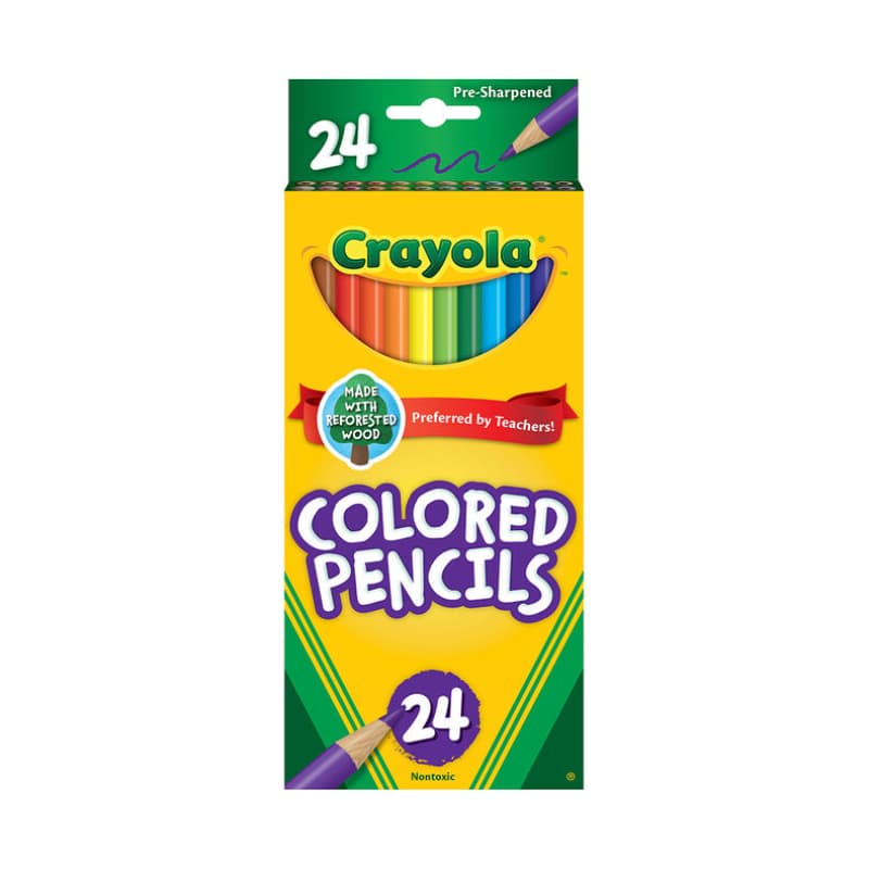 Crayola - Coloured Pencils 24x - MEGAONLINE