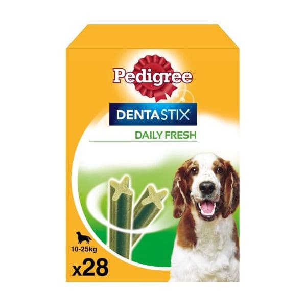 Pedigree Dentastix Fresh Frescura Diária de Porte Médio (28 Uds.)