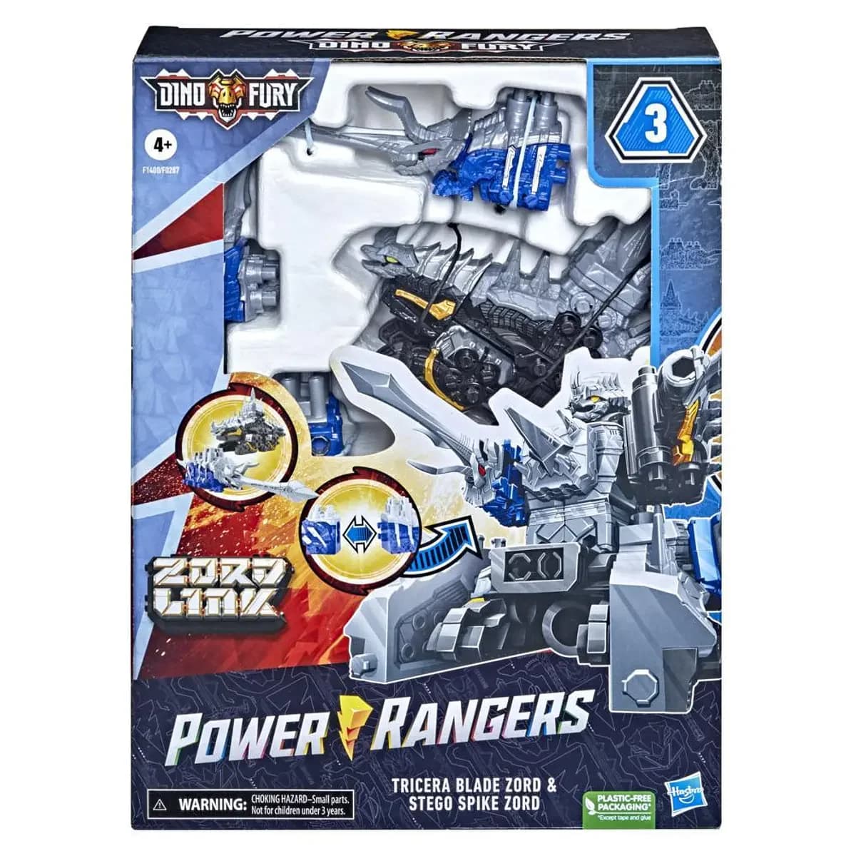 Power Rangers - Tricera Blade Zord & Stego Spike Zord