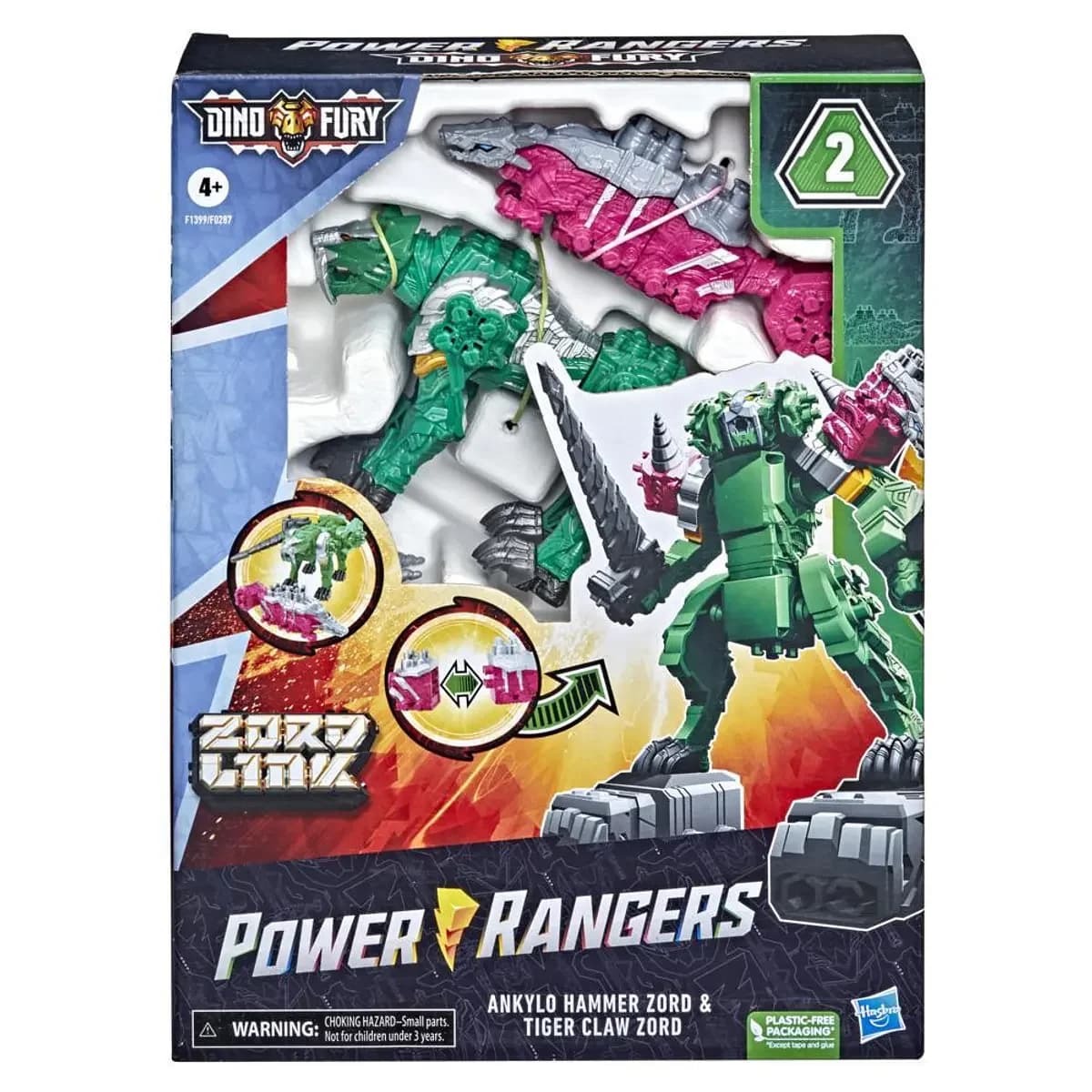 Power Rangers - Ankylo Hammer Zord & Tiger Claw Zord