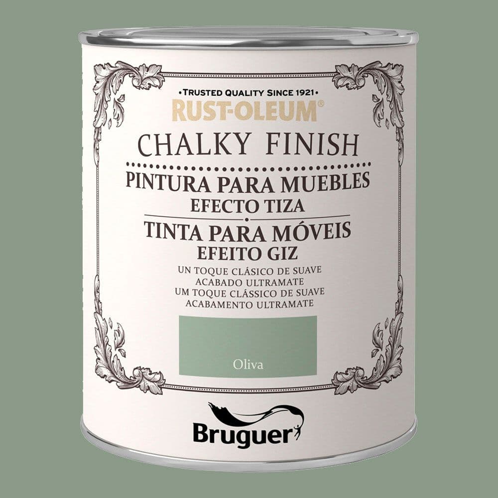 RUST-OLEUM CHALKY FINISH MÓVEIS OLIVA 0,70L 5397527 BRUGUER