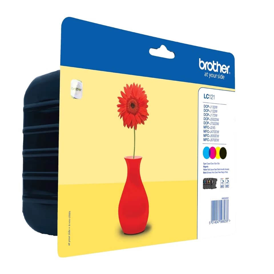 Brother LC121 Pack de 4 Tinteiros Original – LC121VALBP