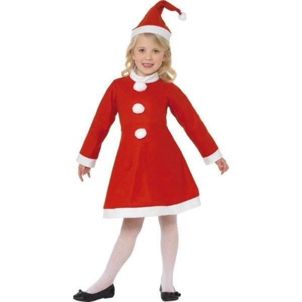 Smiffys Fato Mãe Natal Menina Económico Tamanho 4-6