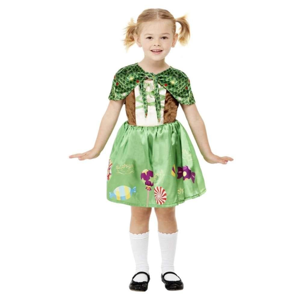 Disfarce Gretel Verde - Hansel e Gretel 1-2 Anos