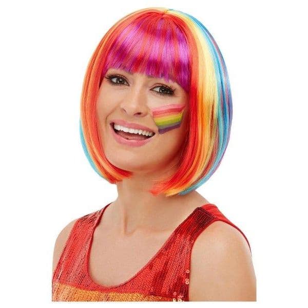 Smiffys Cabeleira Rainbow Bob - 220052028
