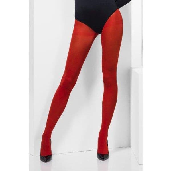 Smiffys Collants Opacos - Vermelho - 220027135