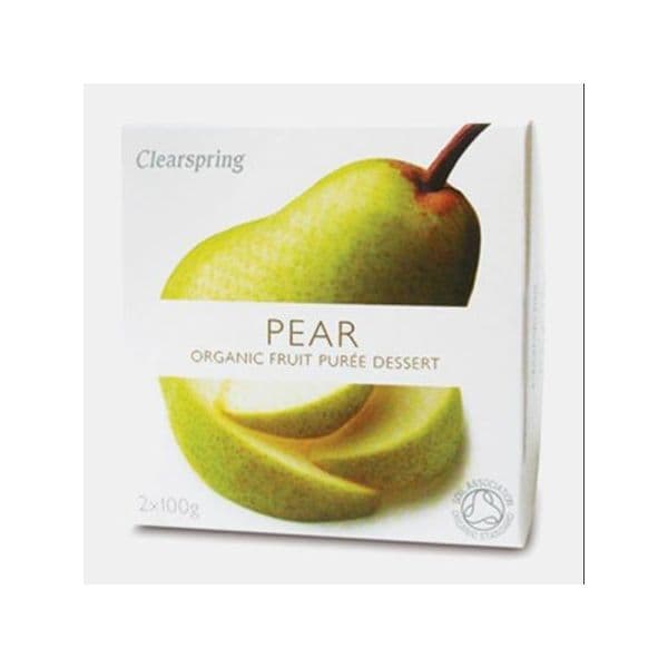 Clearspring Pure Fruta Pera Bio 2x100g