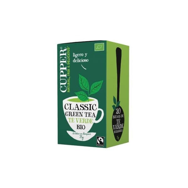 Cupper Chá Verde Clássico Bio 20 Saquetas