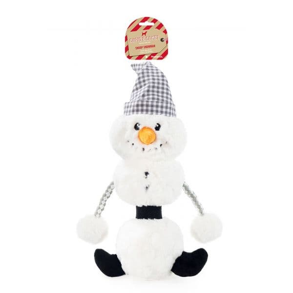 Rosewood Cupid & Comet Brinquedo de Natal para Cão Snoop Snowman