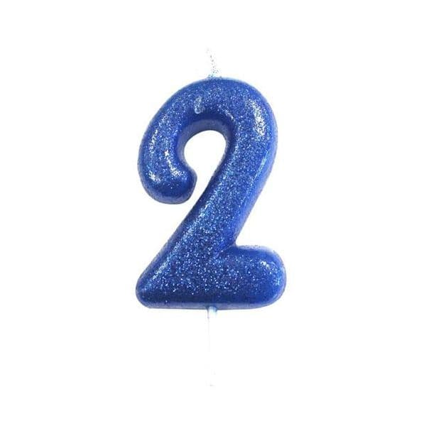 Anniversary House Vela Glitter nº2 Zul