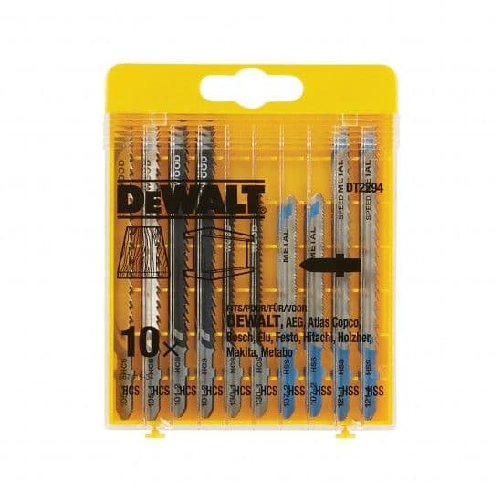 DeWALT Conjunto de 10 Folhas de Serras- Madeira, Metal, - DT2294-QZ