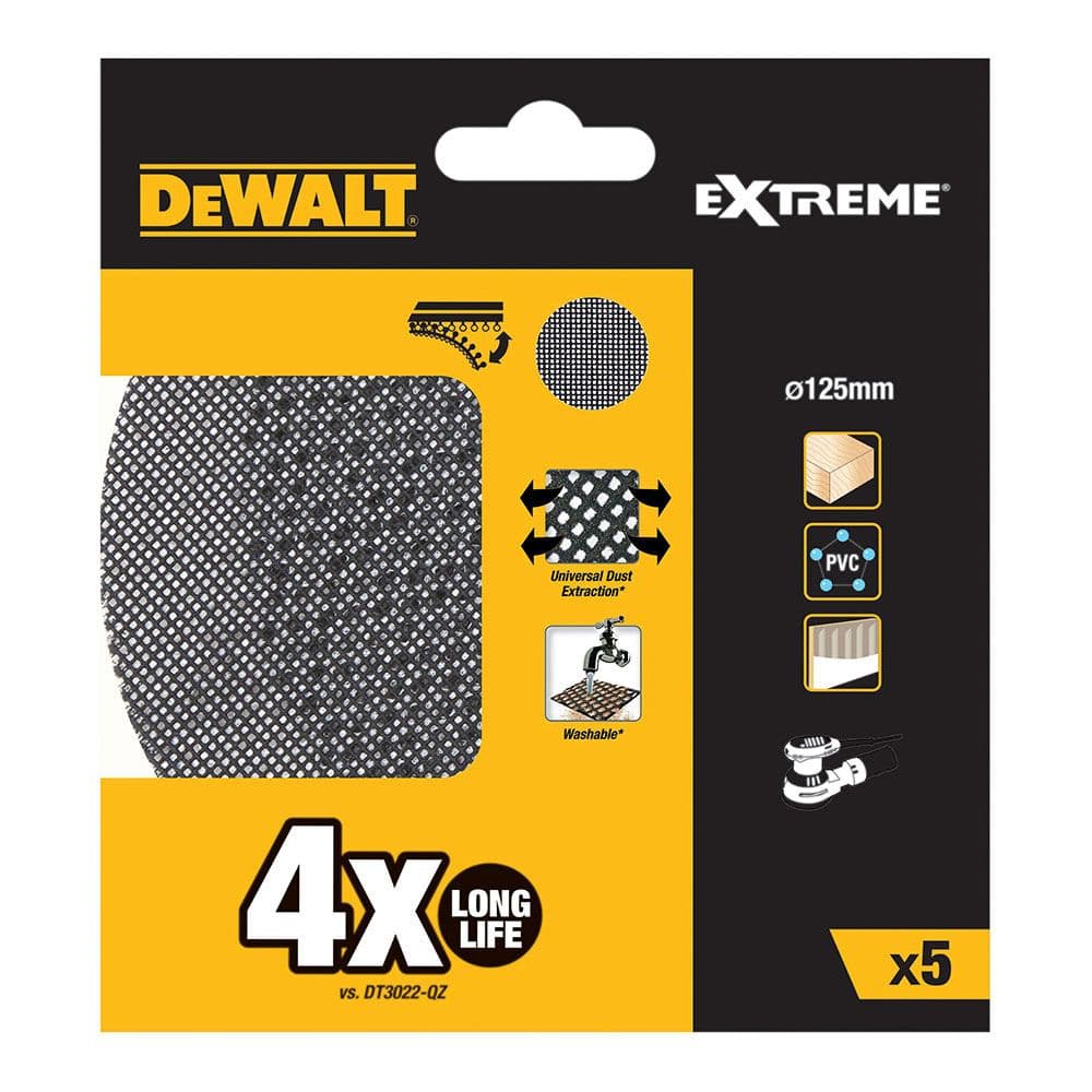 DeWALT Folha de Lixa de Malha 60G 125mm - DTM8560-QZ