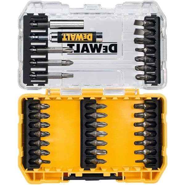 DeWALT Conjunto de Brocas e Acessórios DT70709-QZ 33 Peças com Mala de Transporte Tough Case