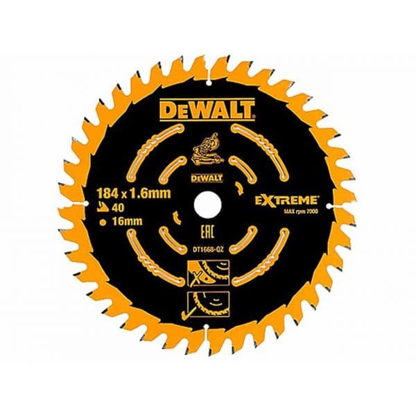 DeWALT Lâmina serra circular 184mmx16, 40D DT1668-QZ